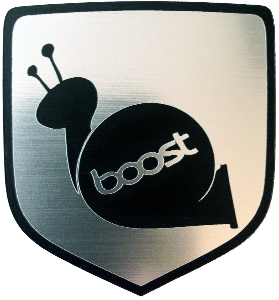 Dodge Turbo Boost Snail Front Emblem Silver (choose model)