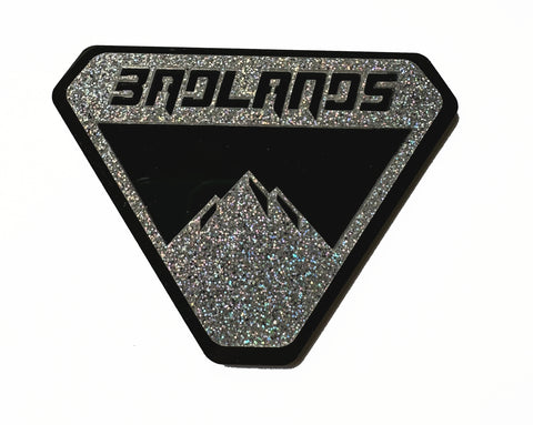 Ford Bronco Badlands Badge Emblem Black/Confetti Stick-On