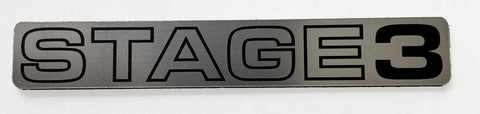 Stage 3 Badge Emblem Stick-On 5.8in