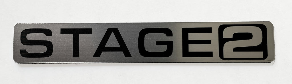 Stage 2 Badge Emblem Stick-On 5.8in