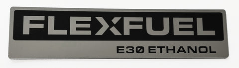 Flex Fuel E30 Ethanol Emblem Stick-On 3in x 1.3in