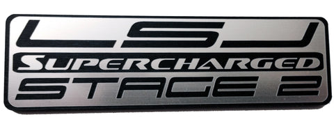 LSJ Stage 2 supercharged Cobalt SS Saturn Ion Redline Injector Cover Emblem