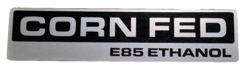 Corn Fed E85 Ethanol Emblem Stick-On 5.5in x 1.3in