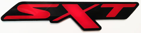 Dodge Charger Challenger Neon SXT badge Black/Red V.1 With Hardware